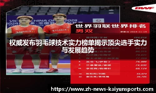 权威发布羽毛球技术实力榜单揭示顶尖选手实力与发展趋势